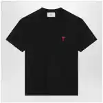 Ami Paris Black Ami De Coeur T-shirt