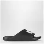 Givenchy Black rubber Label Slide flat mules