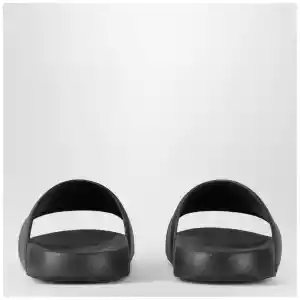 Givenchy Black rubber Label Slide flat mules