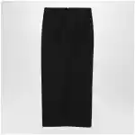 Givenchy Draped skirt in black wool and mohair