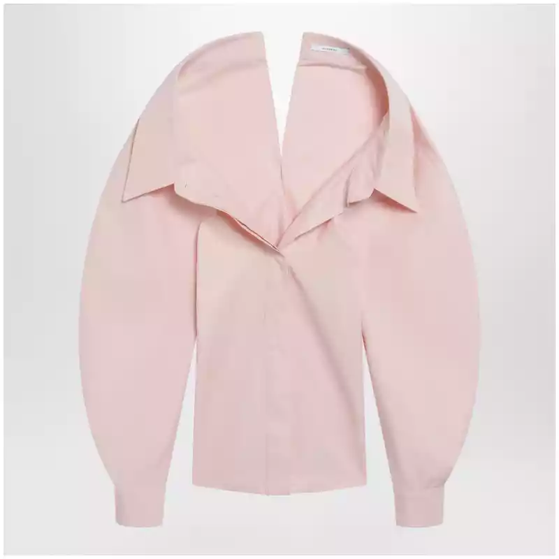 Givenchy Pink cut-out poplin shirt