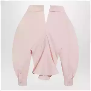 Givenchy Pink cut-out poplin shirt