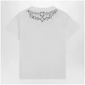 Givenchy Deconstructed Crystals cotton T-shirt in white