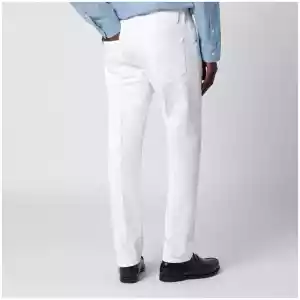 PT Torino Denim White Reggae Tapered Trousers
