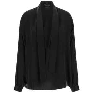 Tom Ford Lavallière Neck Blouse