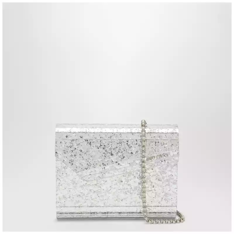 Jimmy Choo Champagne-coloured Candy clutch