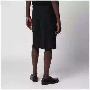 PT Torino Black cotton Bermuda shorts