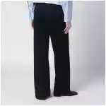 PT Torino Francoise blue cotton blend trousers