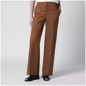 PT Torino Francoise beige cotton-blend trousers