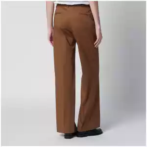 PT Torino Francoise beige cotton-blend trousers
