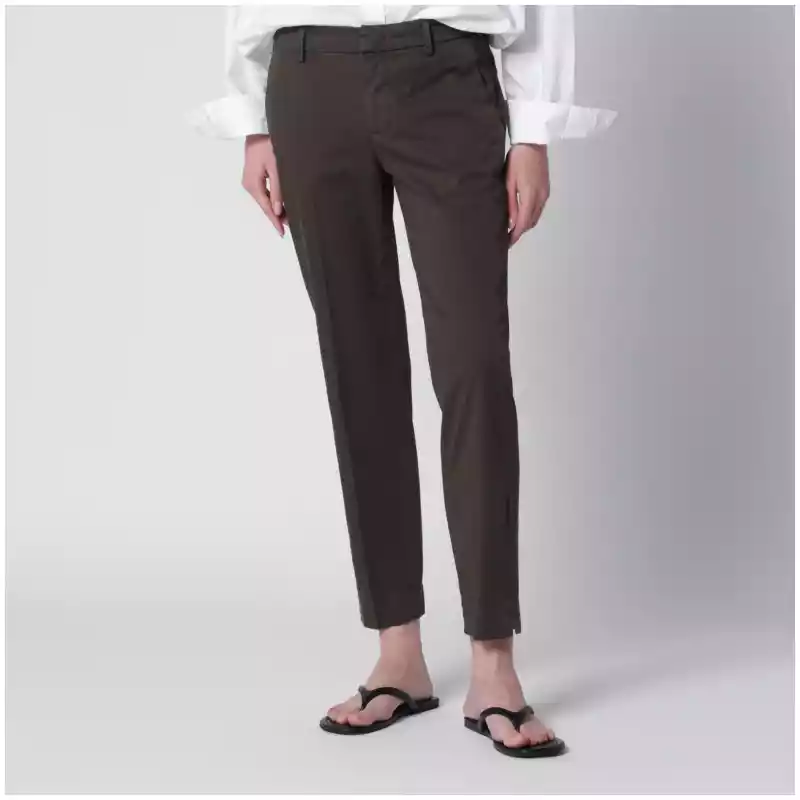PT Torino Brown cotton trousers