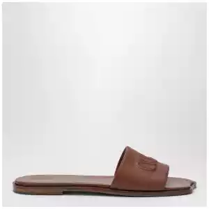 Chloé Soleil mules in Ginger Brown leather