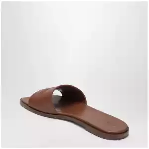Chloé Soleil mules in Ginger Brown leather
