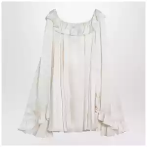 Chloé Milky white mini dress in silk