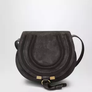 Chloé Saddle Marcie bag in Kohl Brown suede