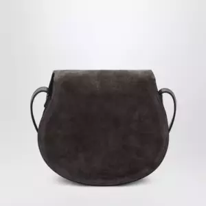 Chloé Saddle Marcie bag in Kohl Brown suede
