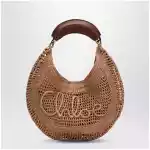 Chloé Borsa Hobo Summer Banana in rafia beige