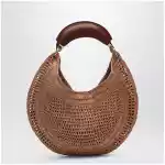 Chloé Borsa Hobo Summer Banana in rafia beige