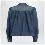 Chloé Indigo blue gathered denim jacket