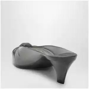 Chloé Jelly clog mules in transparent TPU, grey