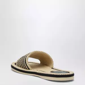 Chloé Sand mules in hand-braided recycled rope, black