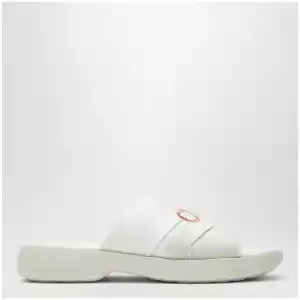 Chloé Poolette clogs in ivory woven linen