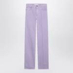Chloé Straight jeans in lavender organic cotton denim