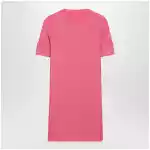 Chloé Pink Henley mini dress in cotton jersey