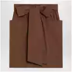 Chloé Brown skirt with oversized bow