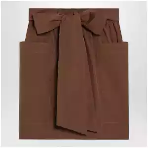 Chloé Brown skirt with oversized bow