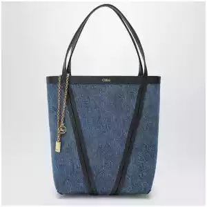Chloé Spin tote bag in denim