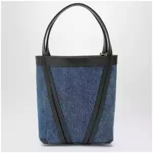 Small Chloé Spin tote bag in denim