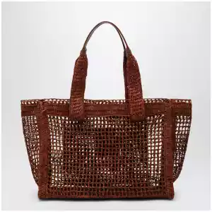 Chloé East-West Summer Banana Summery brown raffia tote bag