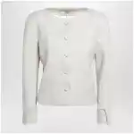 Chloé Fitted jacket in desert brown grain de poudre wool