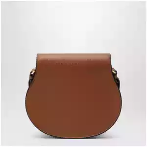 Chloé Brown Saddle Marcie bag in grained leather