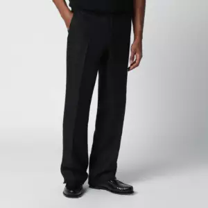 Lardini Black linen trousers