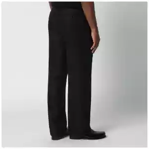 Lardini Black linen trousers