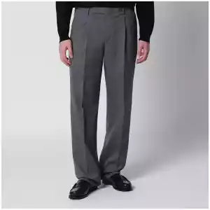 PT Torino Grey Pants in Virgin Wool