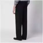 PT Torino Black wool trousers