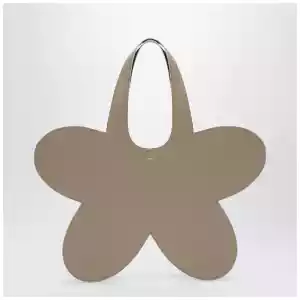 Coperni Flower beige leather tote bag