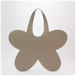 Coperni Flower beige leather tote bag
