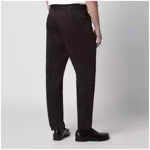 PT Torino Brown cotton-blend trousers