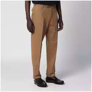 PT Torino Biscuit-colored cotton trousers