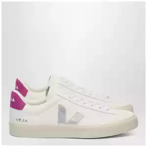 VEJA Campo sneaker in white, silver and purple leather