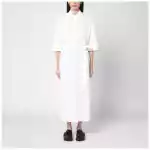 P.A.R.O.S.H. White chemise dress in cotton