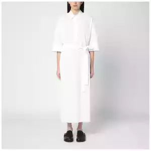 P.A.R.O.S.H. White chemise dress in cotton