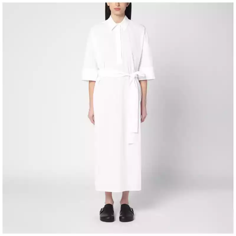 P.A.R.O.S.H. White chemise dress in cotton
