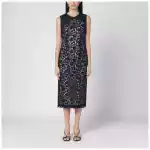 P.A.R.O.S.H. Blue lace midi dress