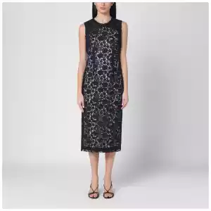 P.A.R.O.S.H. Blue lace midi dress