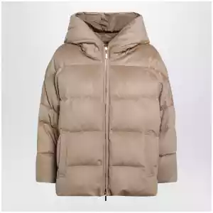 Max Mara The Cube Reversible zip camel down jacket